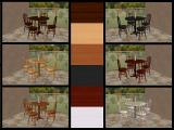 SimWardrobe's Round Cafe Table & Chair Recoloured Screenshot