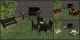 Outdoor Dining Table and Bench in AL Wood Colours Screenshot