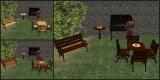 Outdoor Dining Table and Bench in AL Wood Colours Screenshot