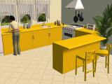 K & B Surfaco Kitchen Counter in Lack Colours Screenshot