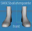 SHOESballetenpointe meshes & uvmaps Screenshot